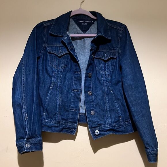 WOMENS TOMMY HILFIGER DENIM  JACKET MEDIUM - Picture 1 of 4